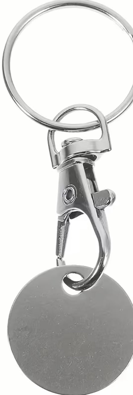 Robin Trolley Coin Keyring