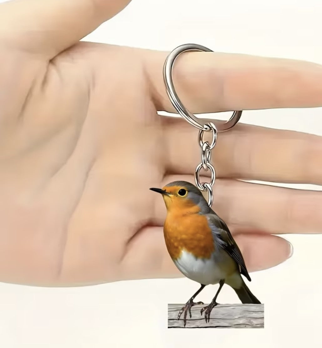 Robin Shape Keyring