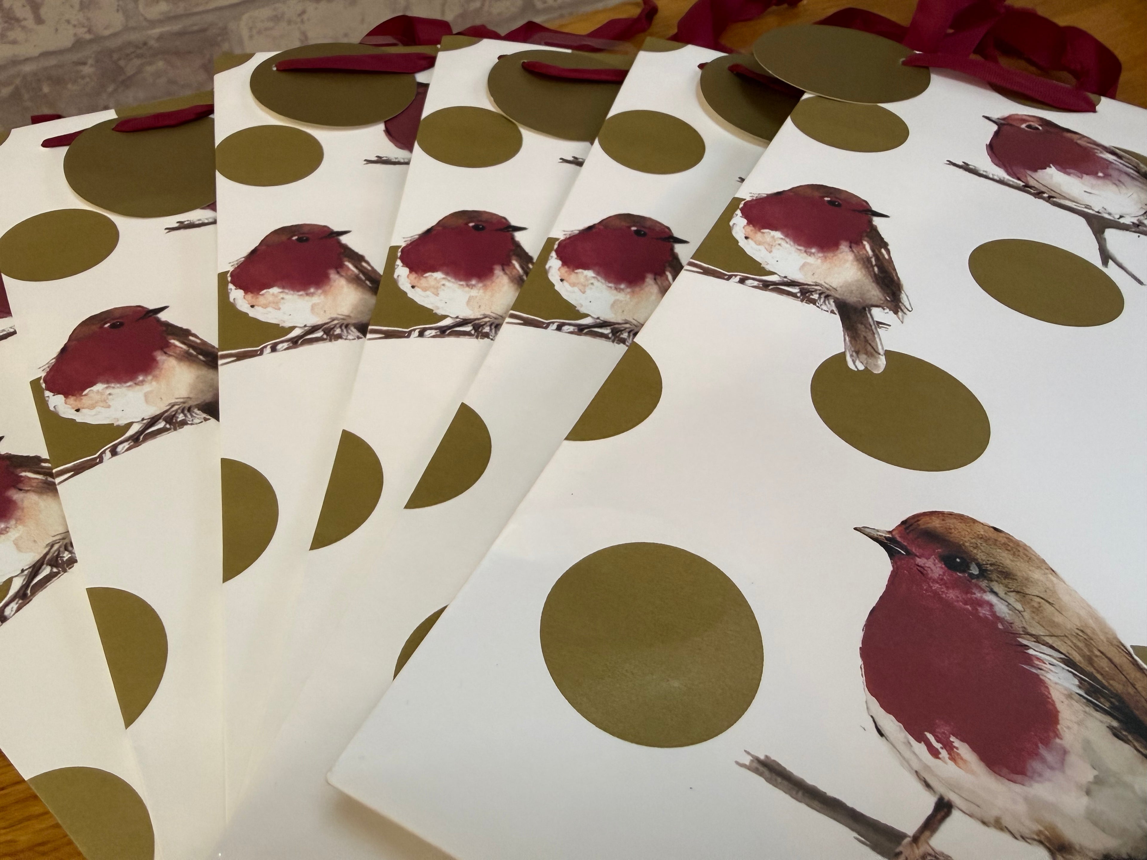 Robin Bottle Gift Bag