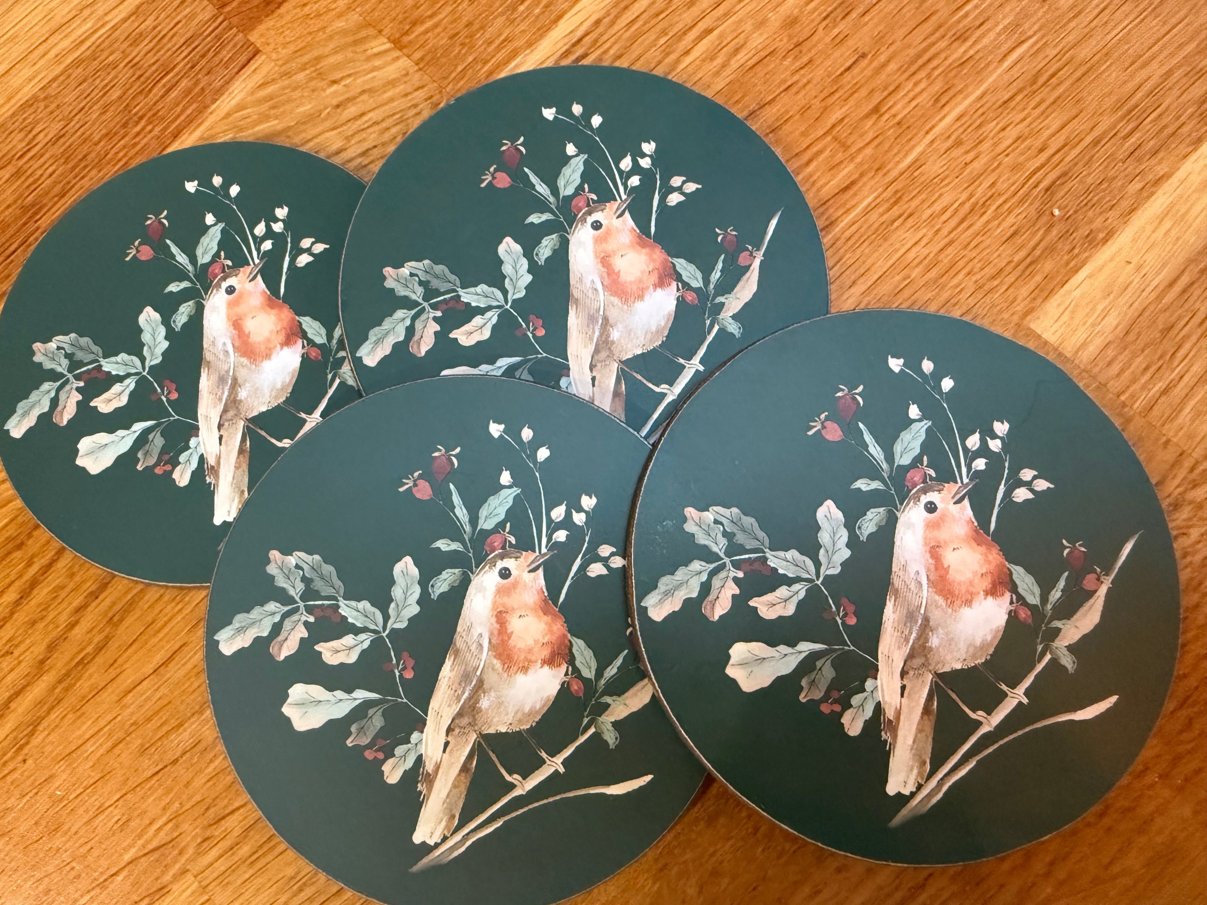 Green Robin Coasters
