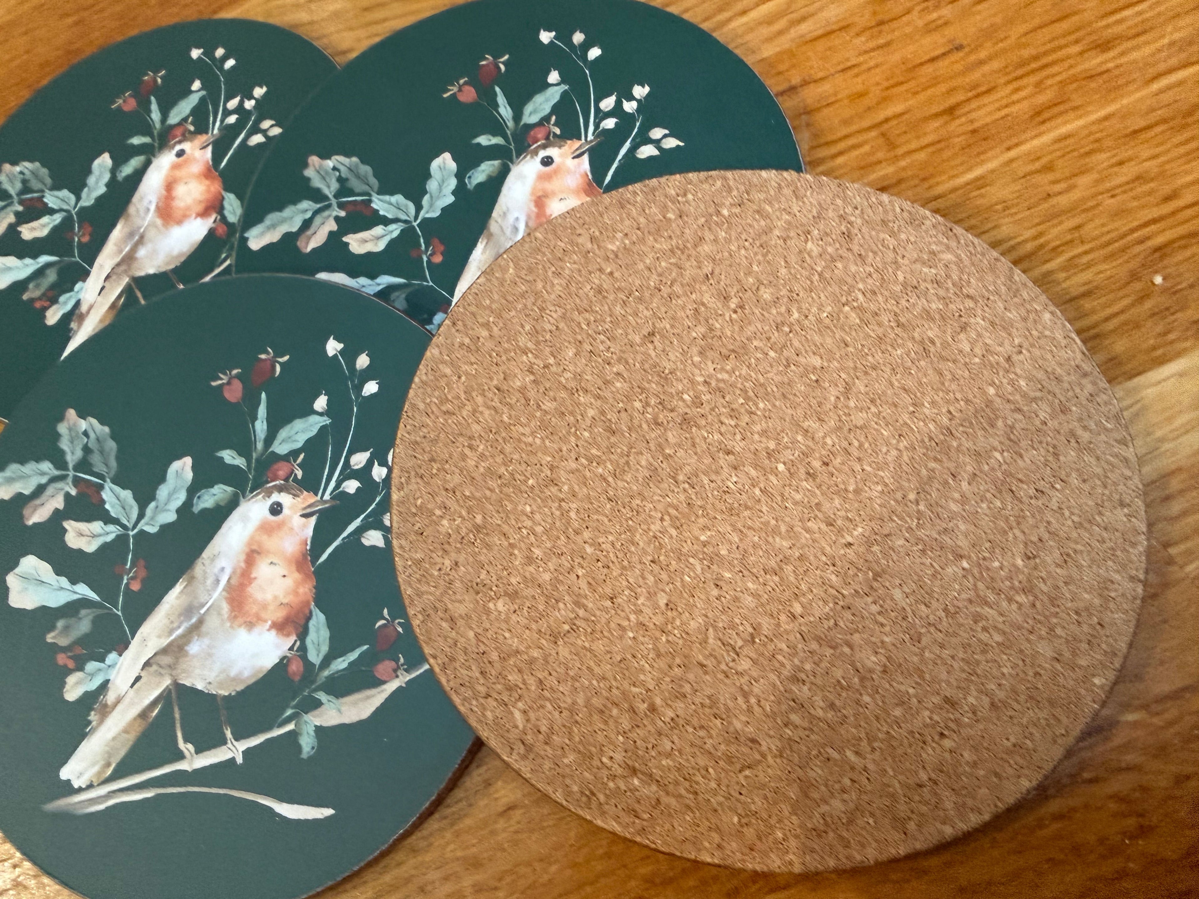Green Robin Coasters