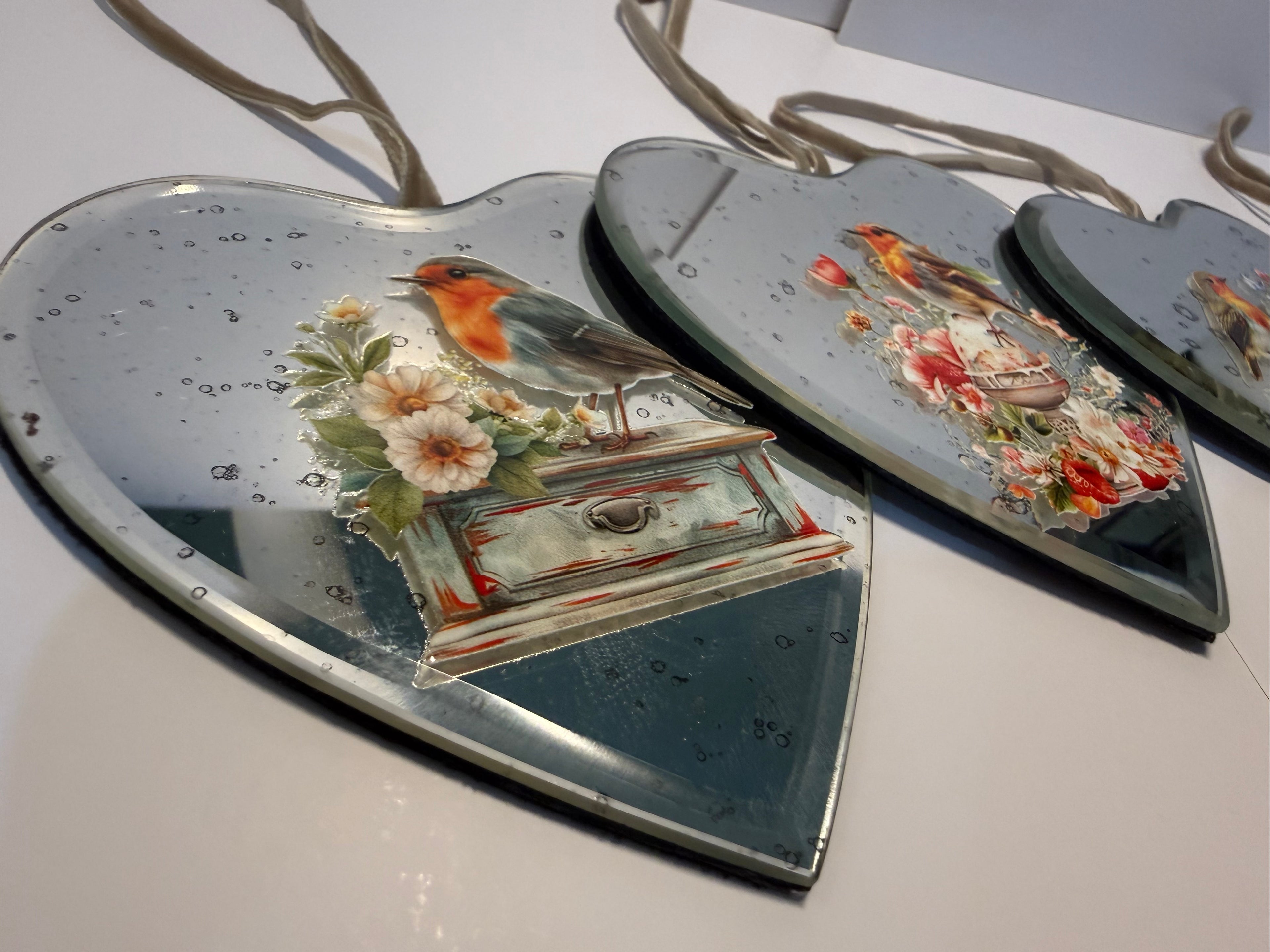 Robin Vintage Mirror Heart