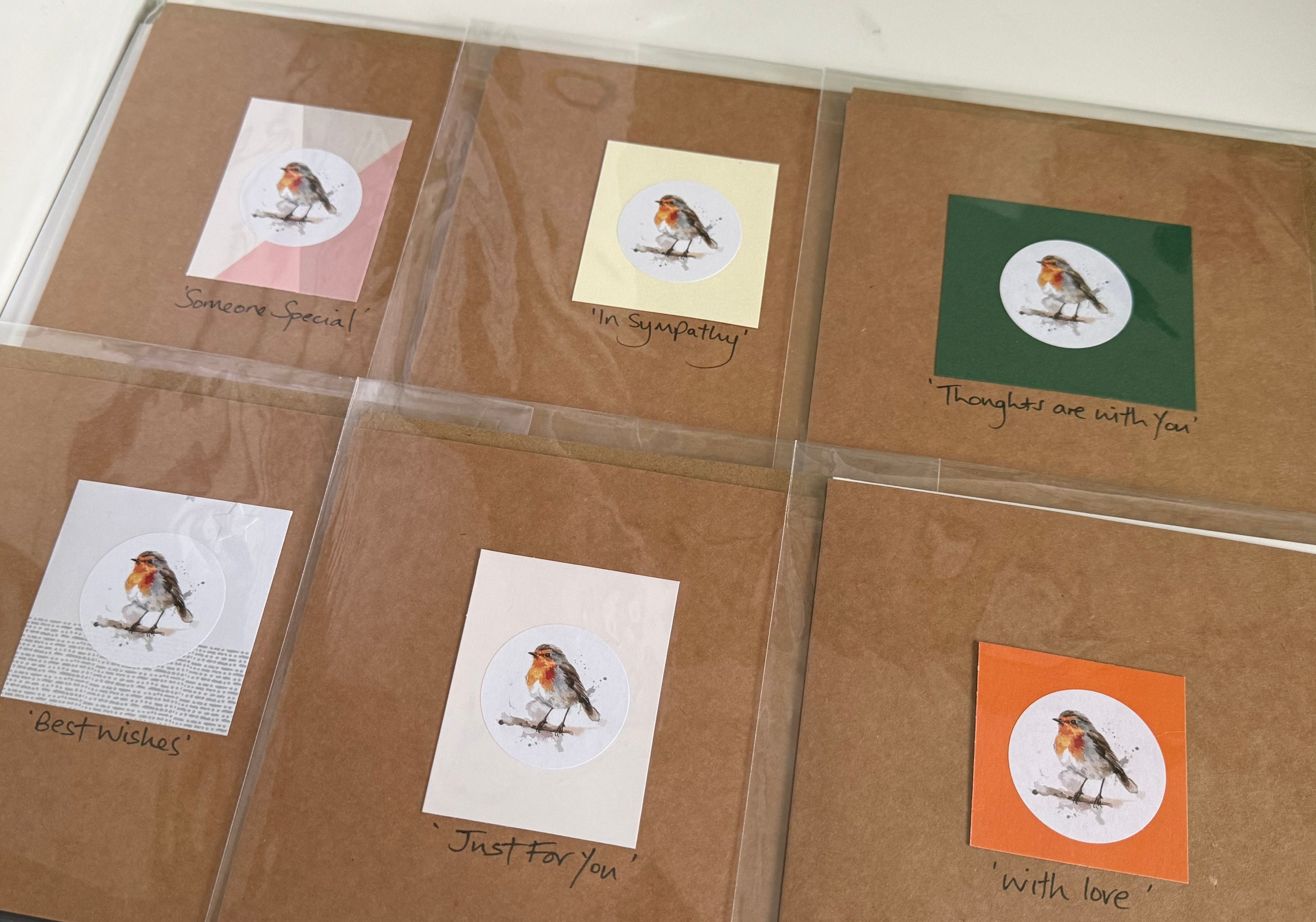 Brown Robin Greetings Cards