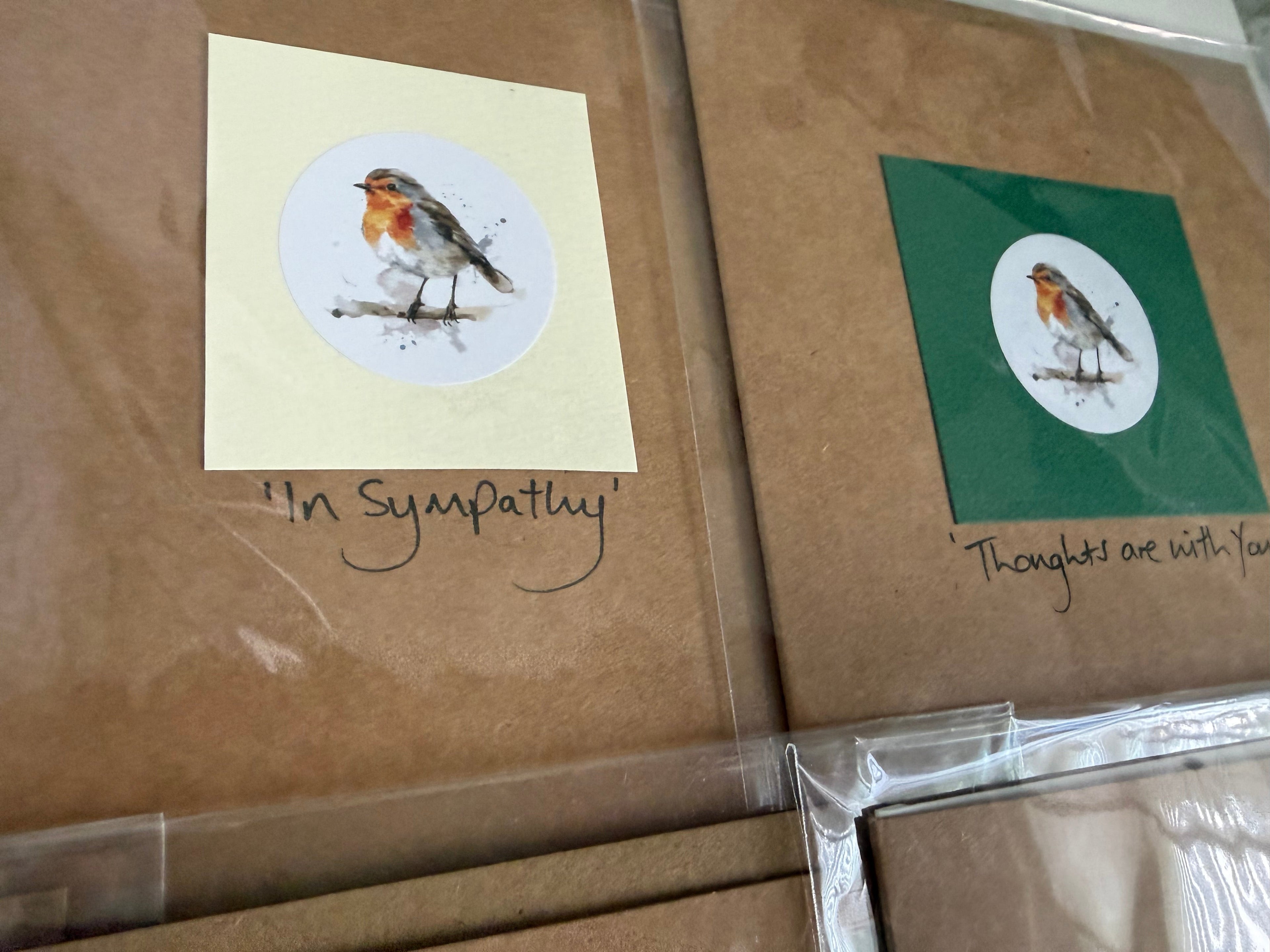 Brown Robin Greetings Cards