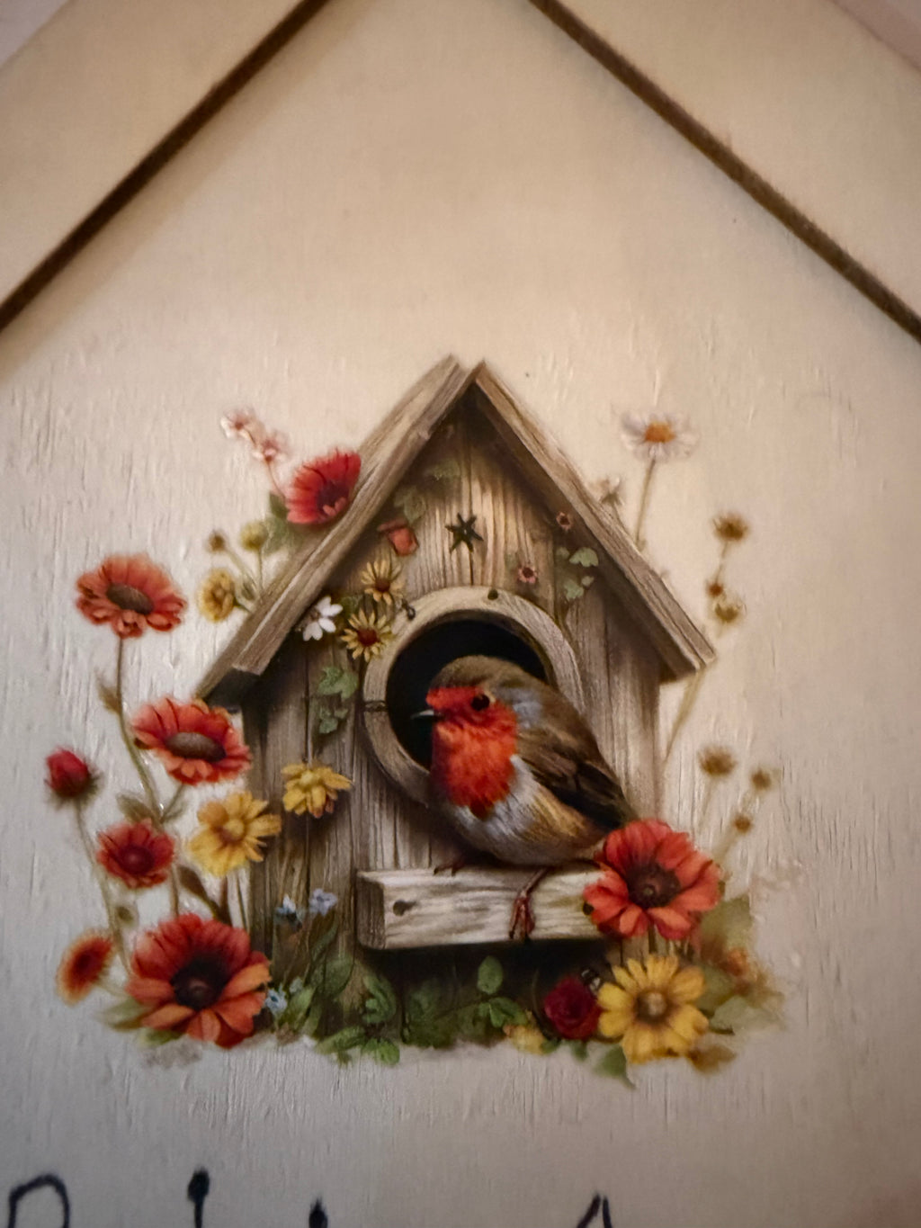 Bird Box Robin Sign