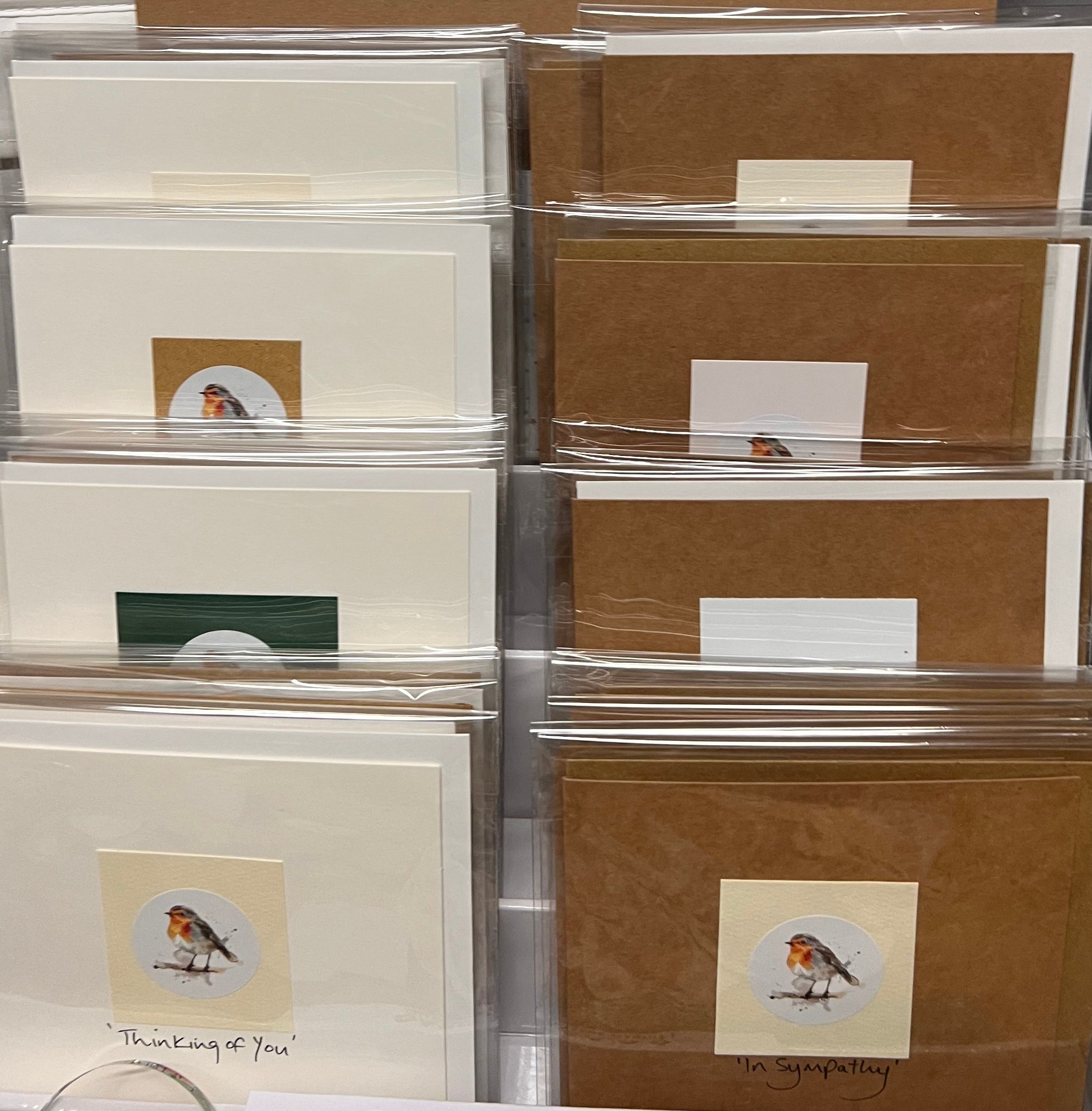 Brown Robin Greetings Cards