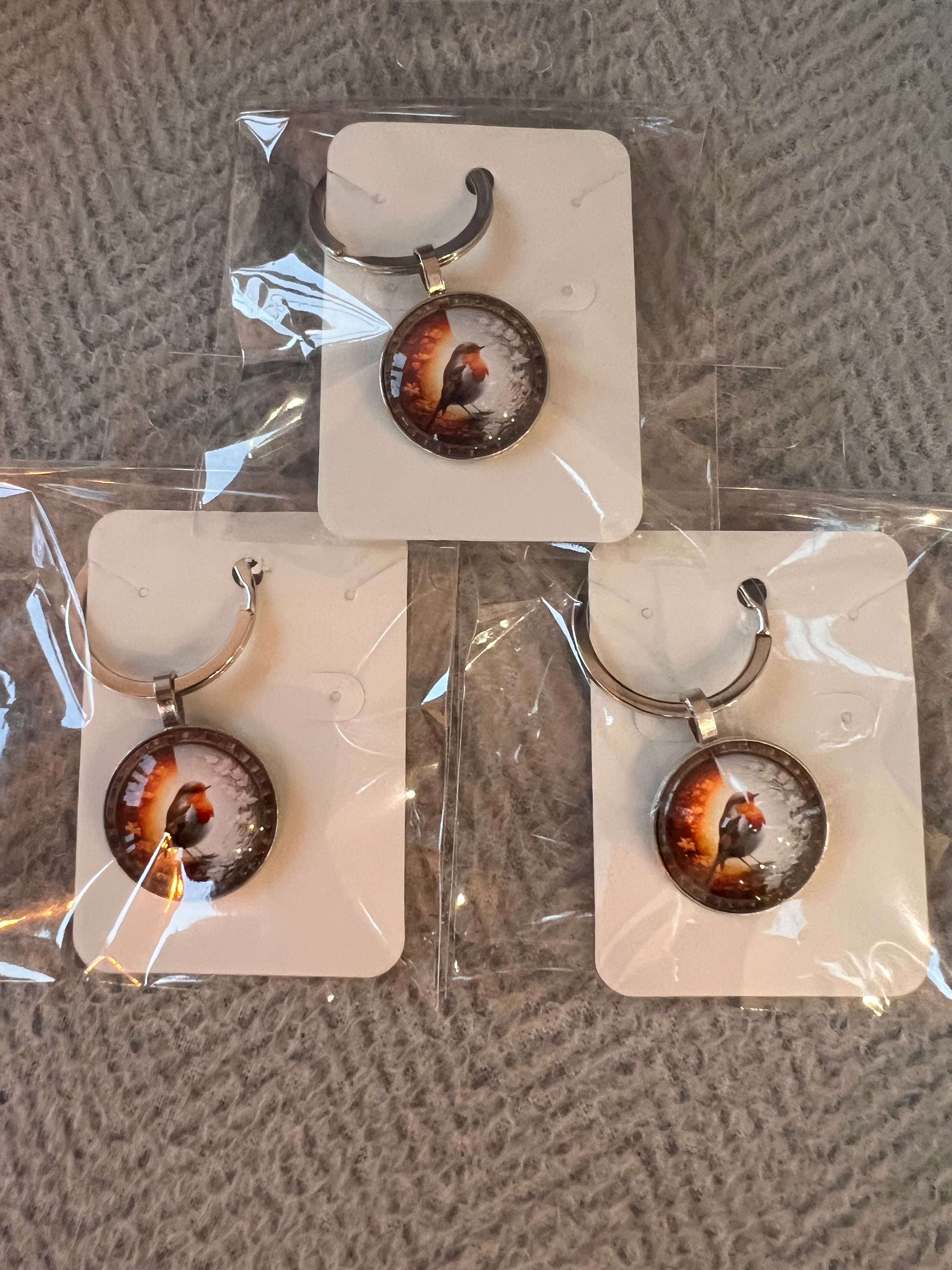 Robin Dome Keyring
