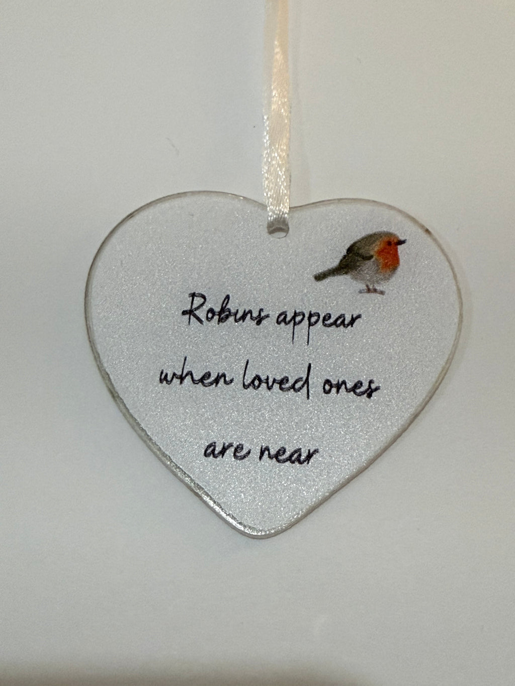 Acrylic Robin Heart