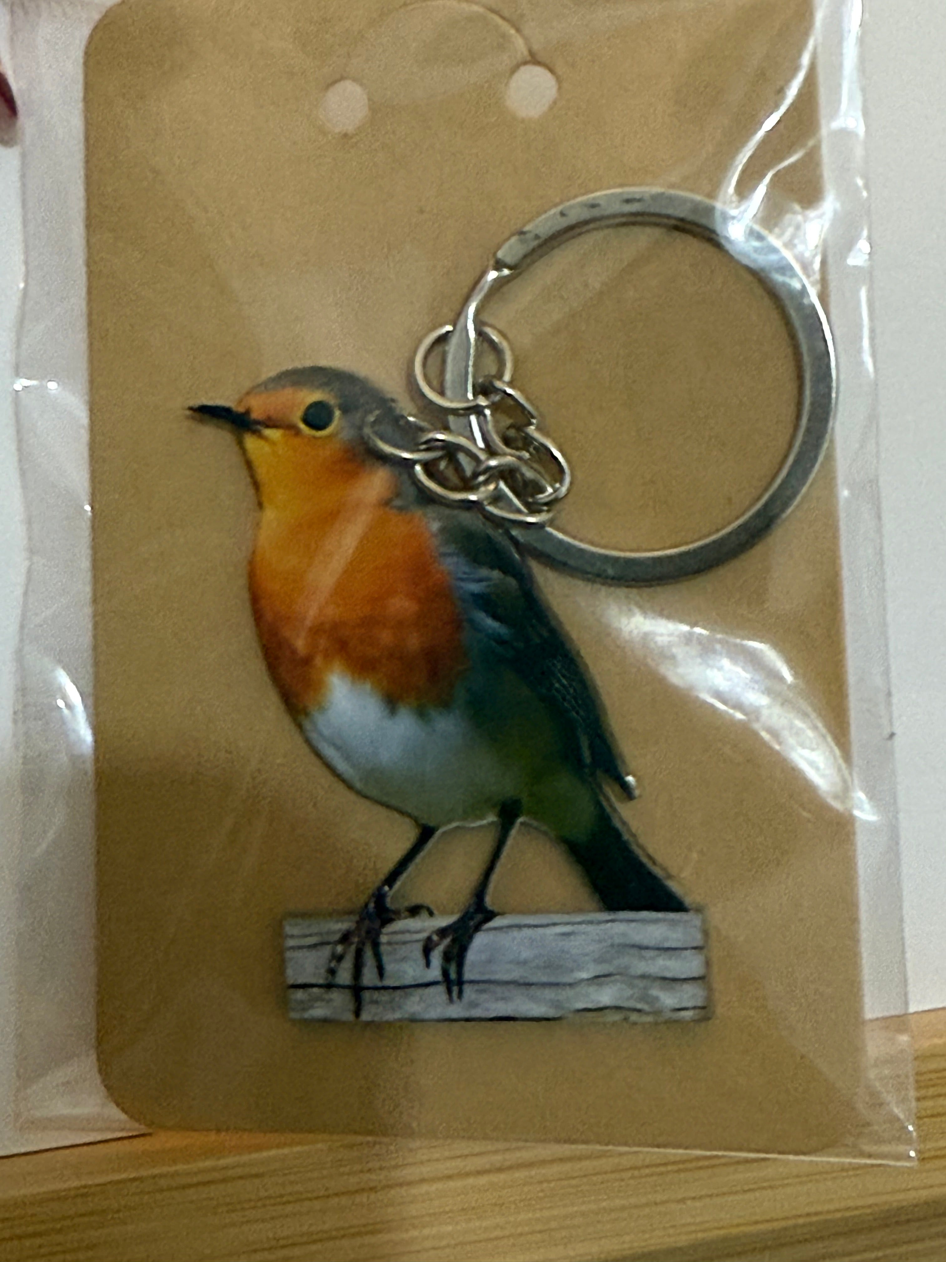Robin Shape Keyring