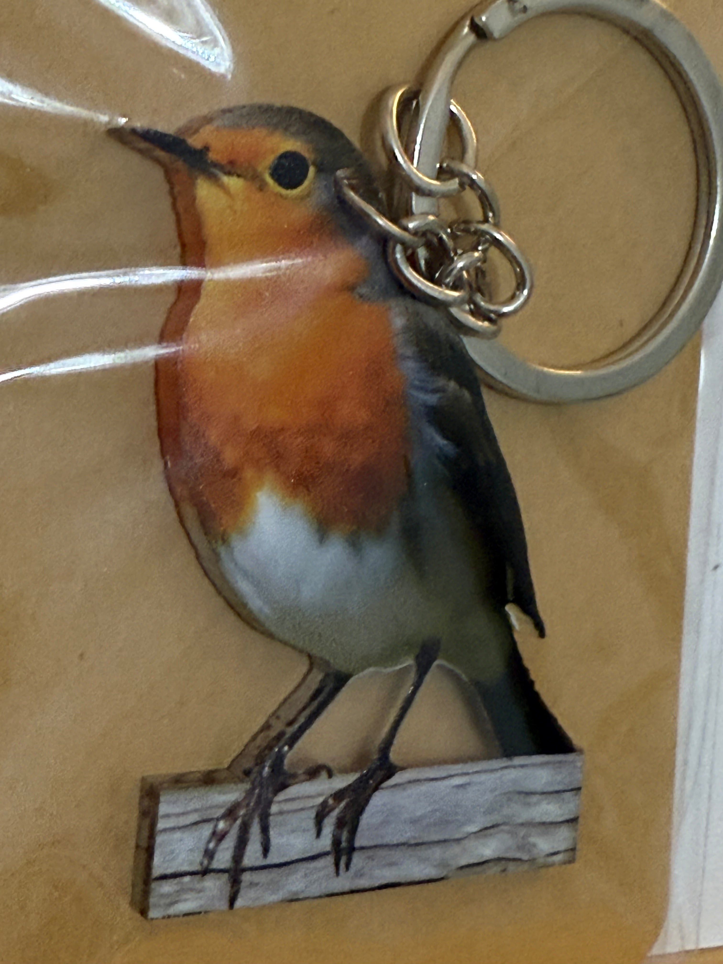 Robin Shape Keyring
