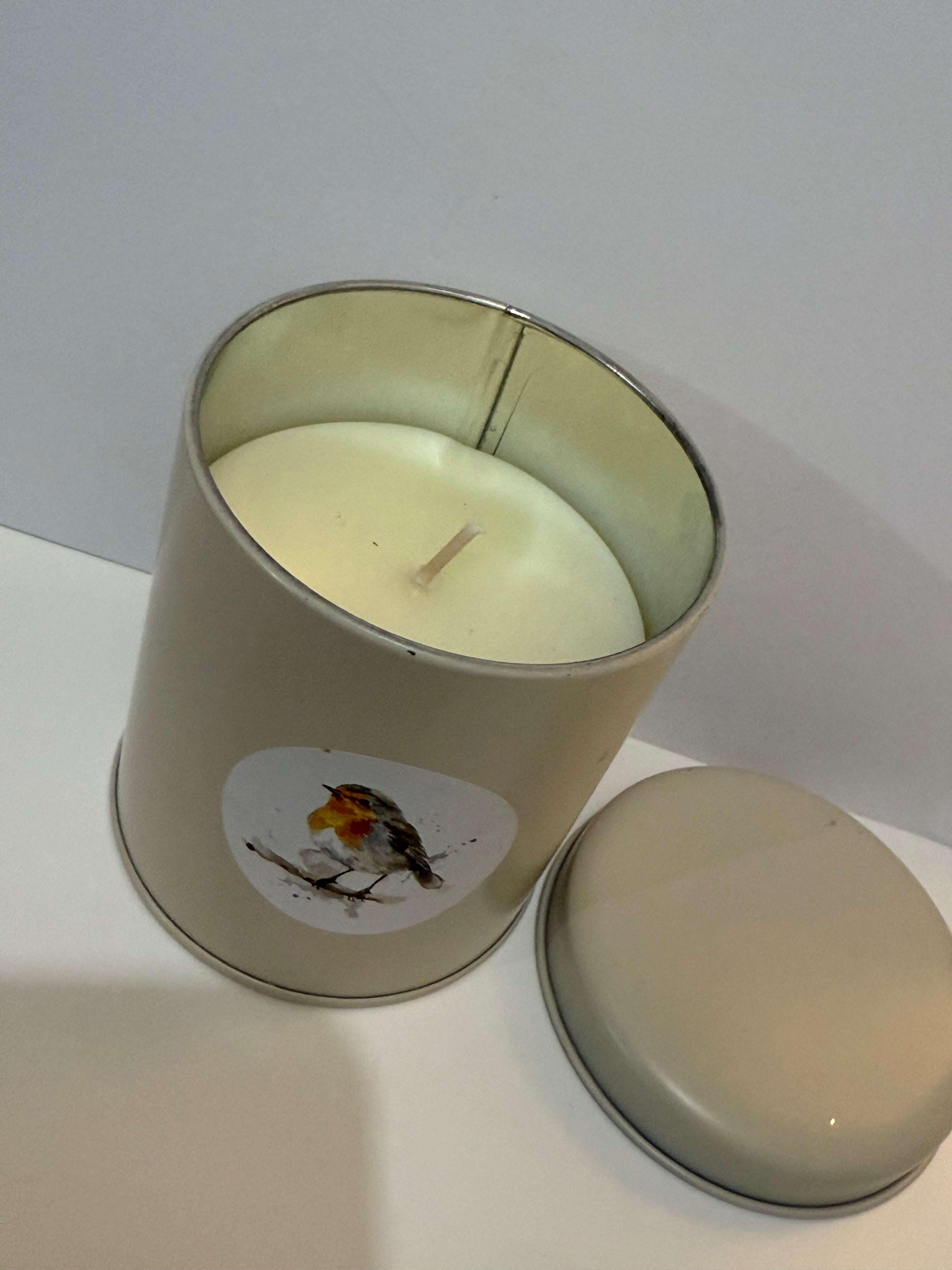 Robin Tin Candle