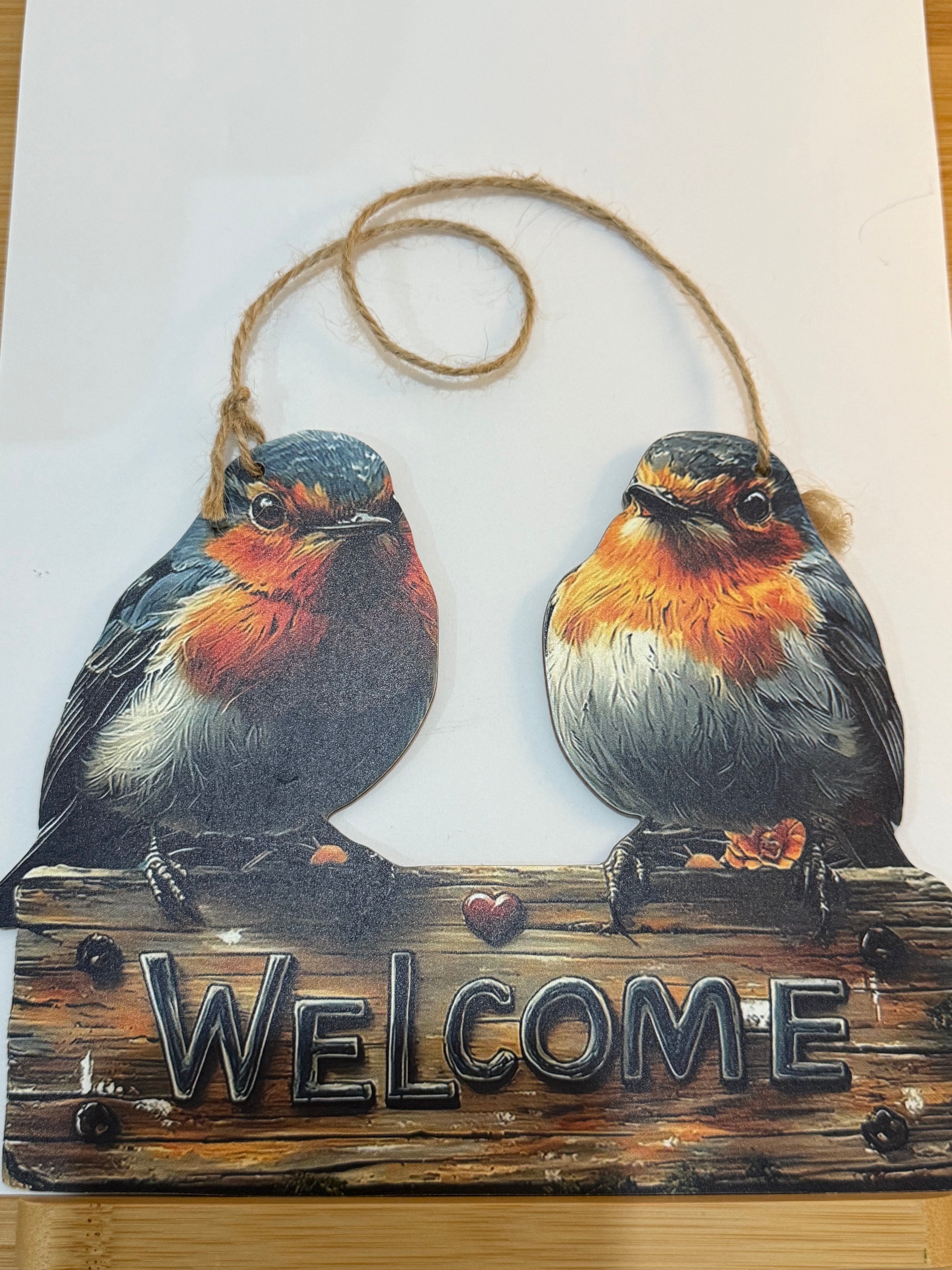 Robin Welcome Sign