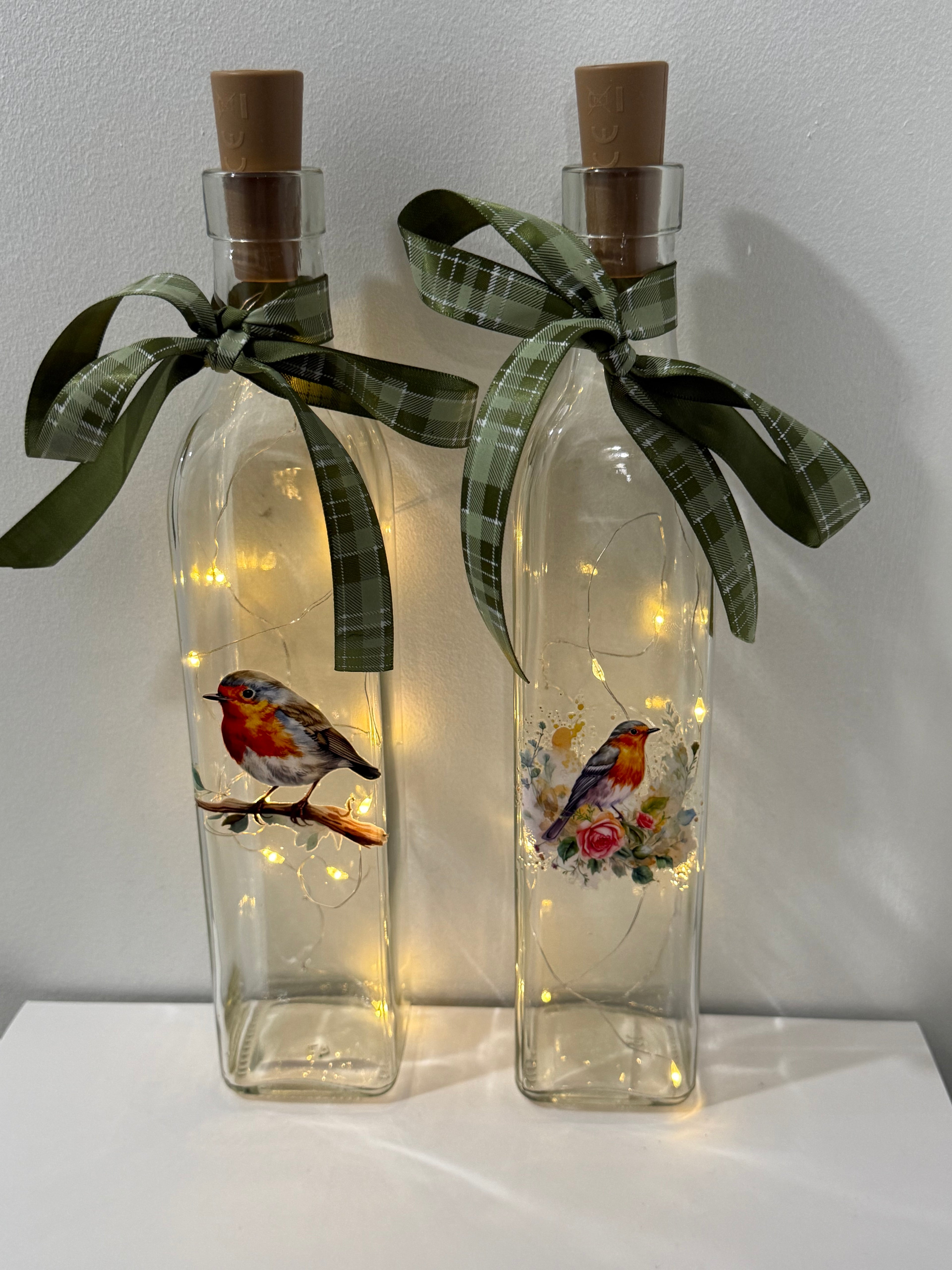 Glass Light Up Bottle