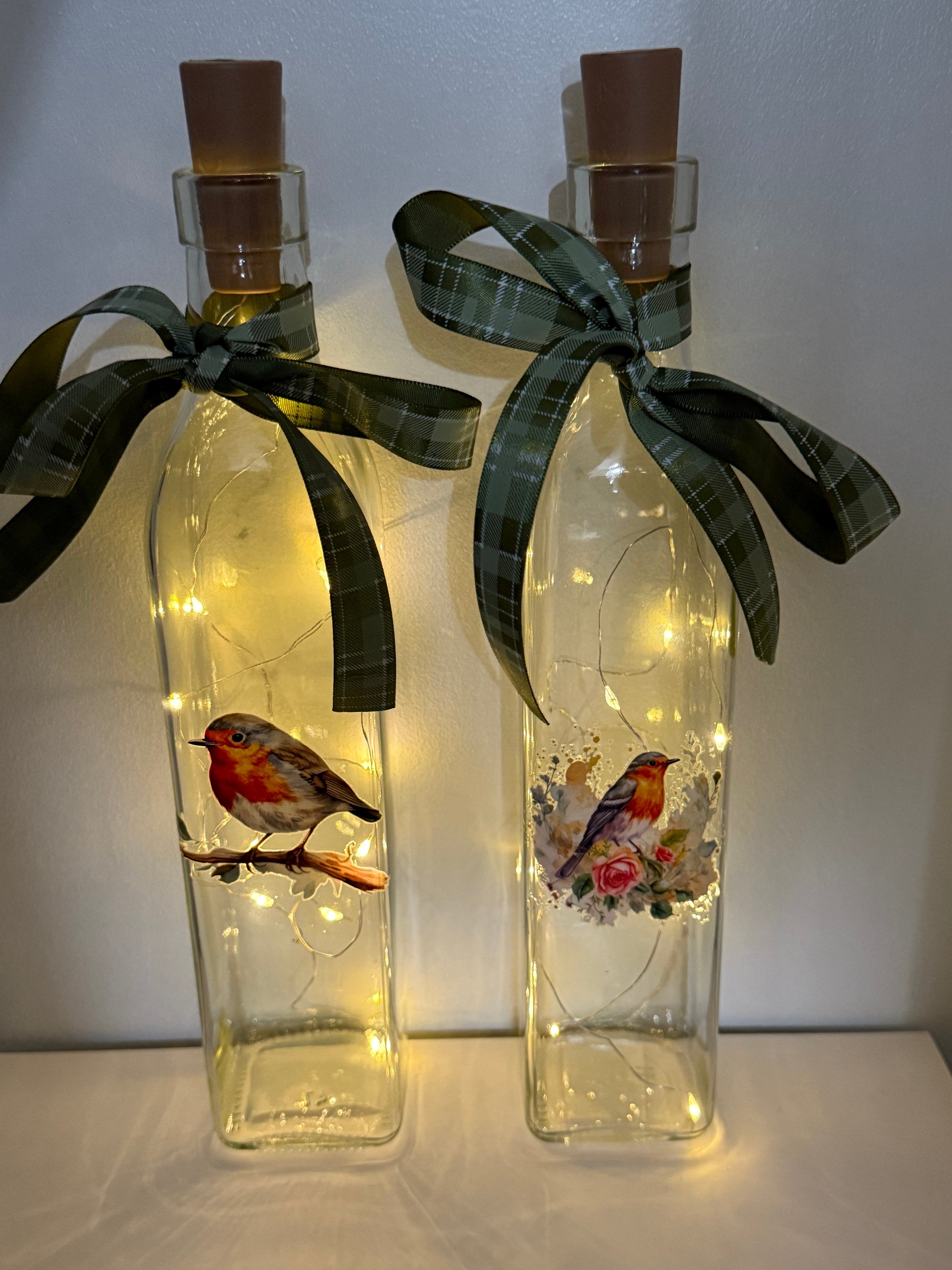 Glass Light Up Bottle