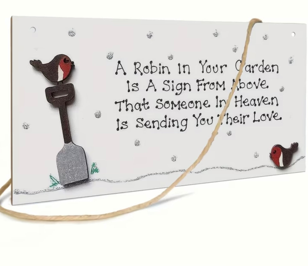 Wooden Robin Sign