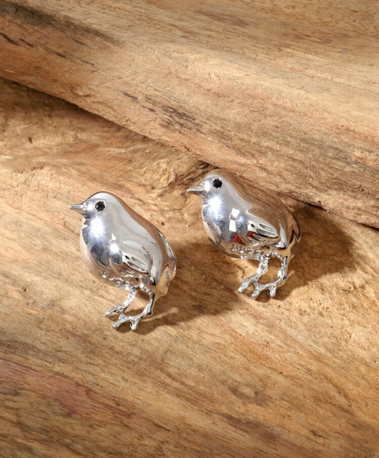 Silver Robin Earrings