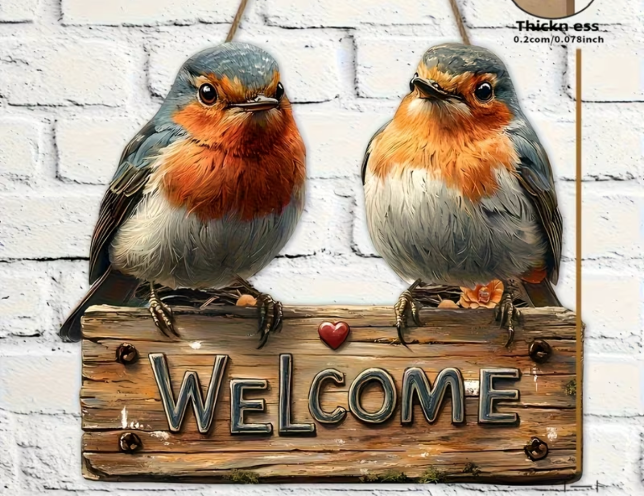 Robin Welcome Sign