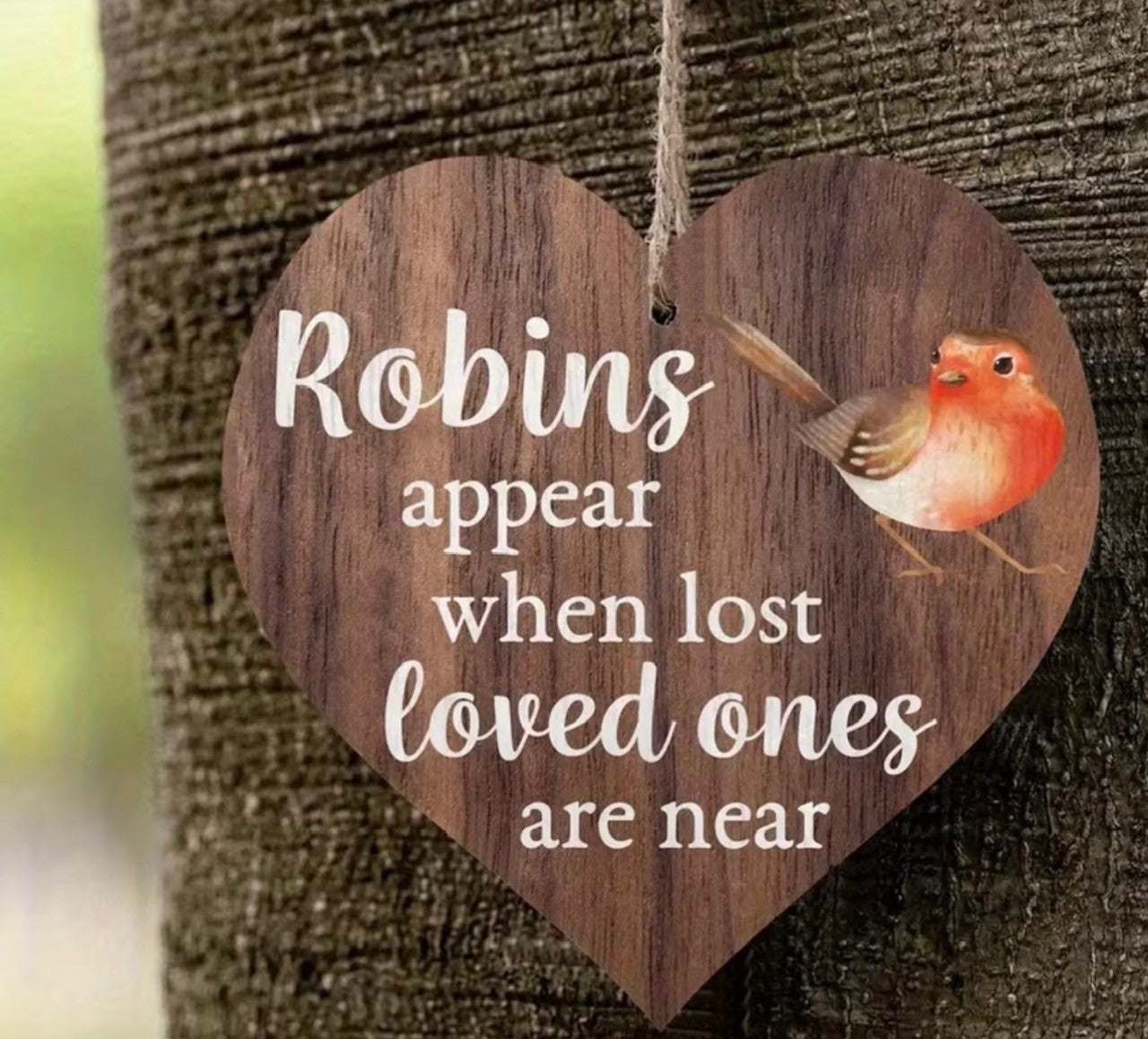 Brown Robin Heart Sign